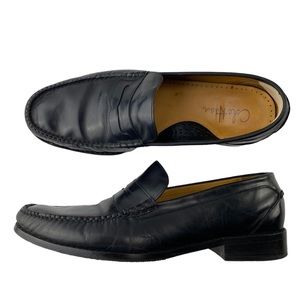 Cole Haan C06449 Air Pinch Black Gloss Leather Moc Toe Penny Loafer Men's US 14W